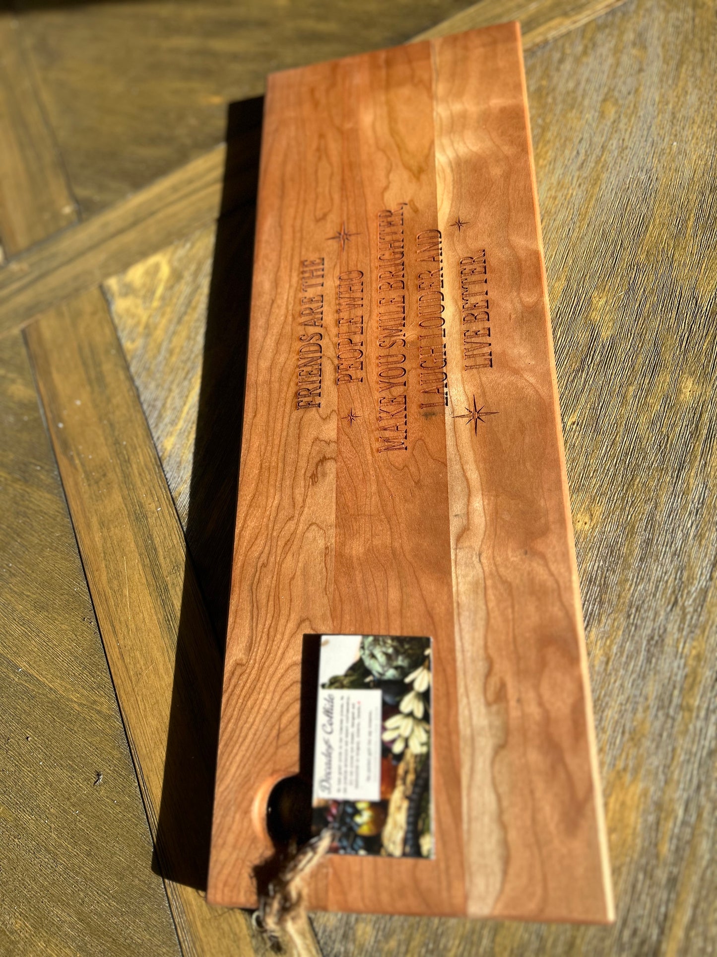 Engraved Cherry Charcuterie Board. Quick Ship Gift