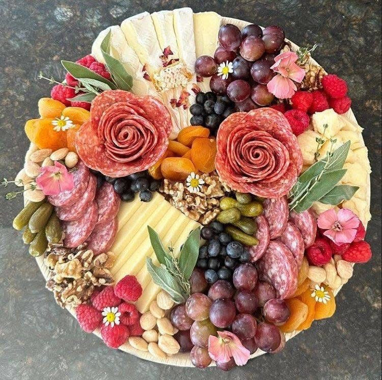 NEW!! 14" Round Cherry Wood Charcuterie Plank – Limited Edition