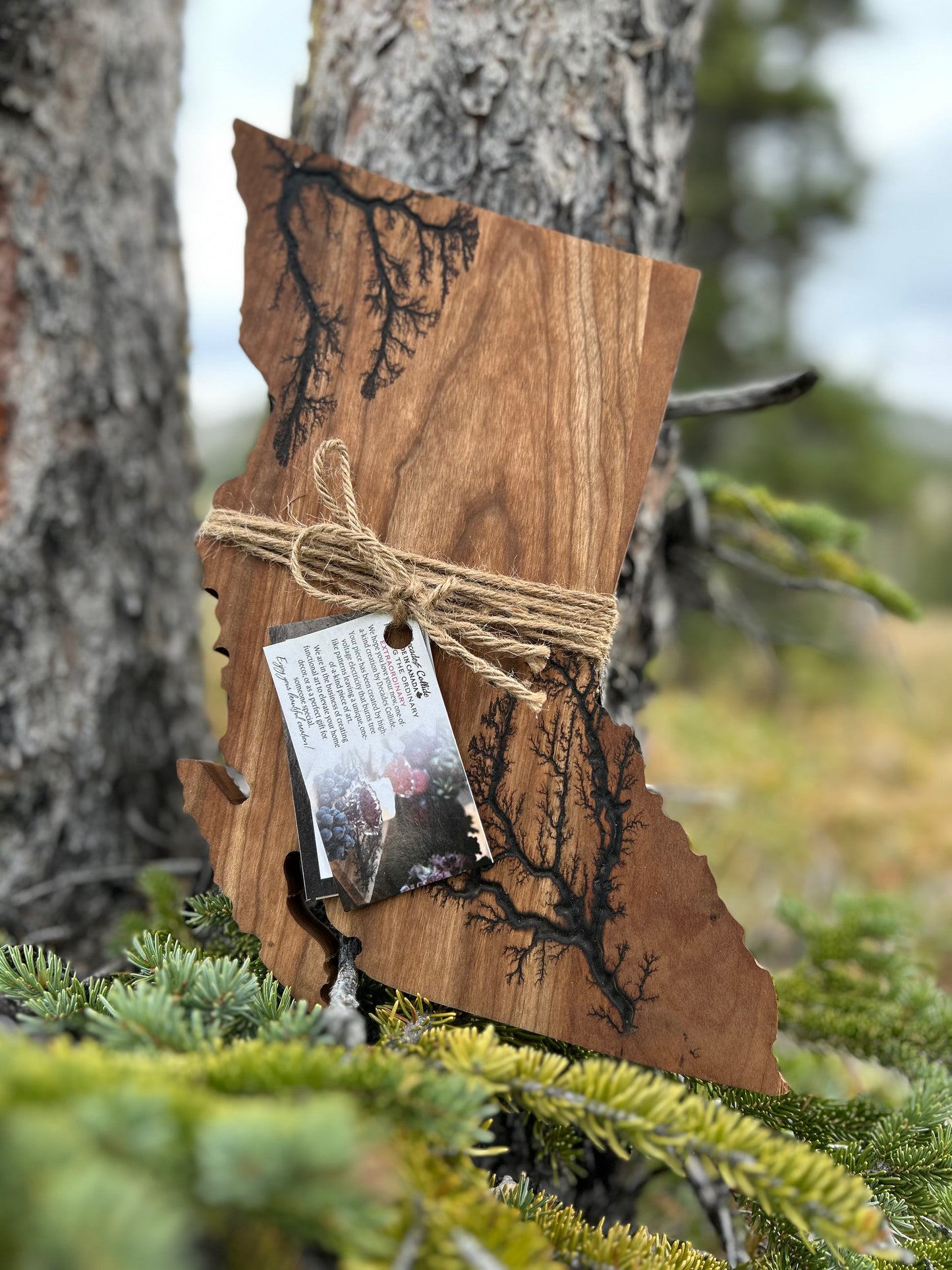 Electrified British Columbia Charcuterie Plank - Handcrafted, Customizable, Ideal for Gifting