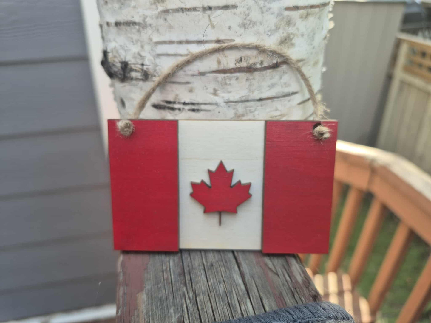 Canada Flag Keepsake Ornament | Local & Handmade
