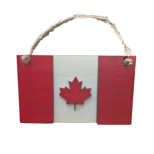 Canada Flag Keepsake Ornament | Local & Handmade