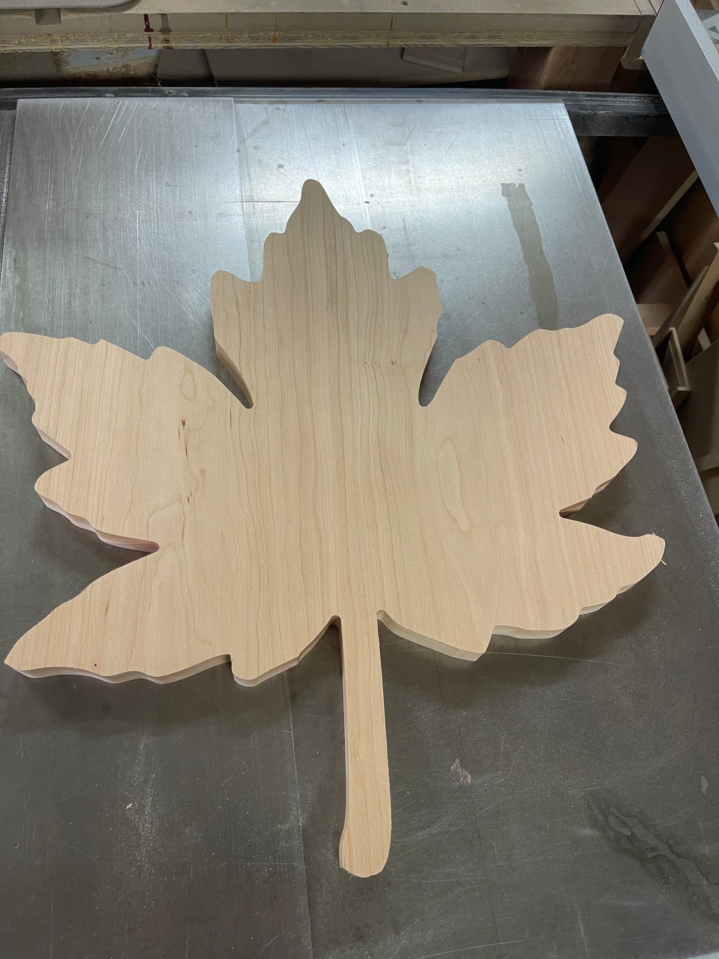 NEW!! Handcrafted Maple Leaf Charcuterie Board - Canadian Serving Board with Handle. Made in Canada Gift & Entertaining Platter
