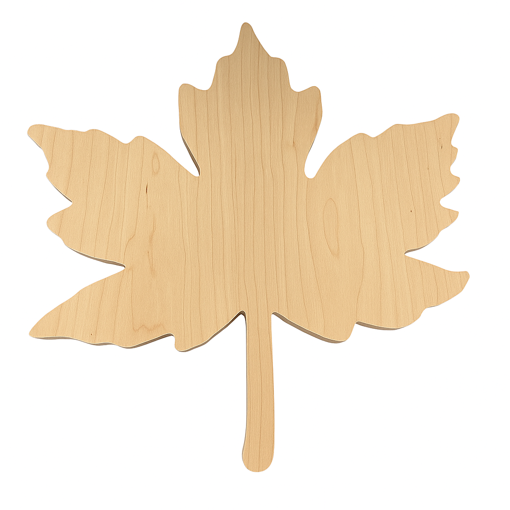NEW!! Handcrafted Maple Leaf Charcuterie Board - Canadian Serving Board with Handle. Made in Canada Gift & Entertaining Platter