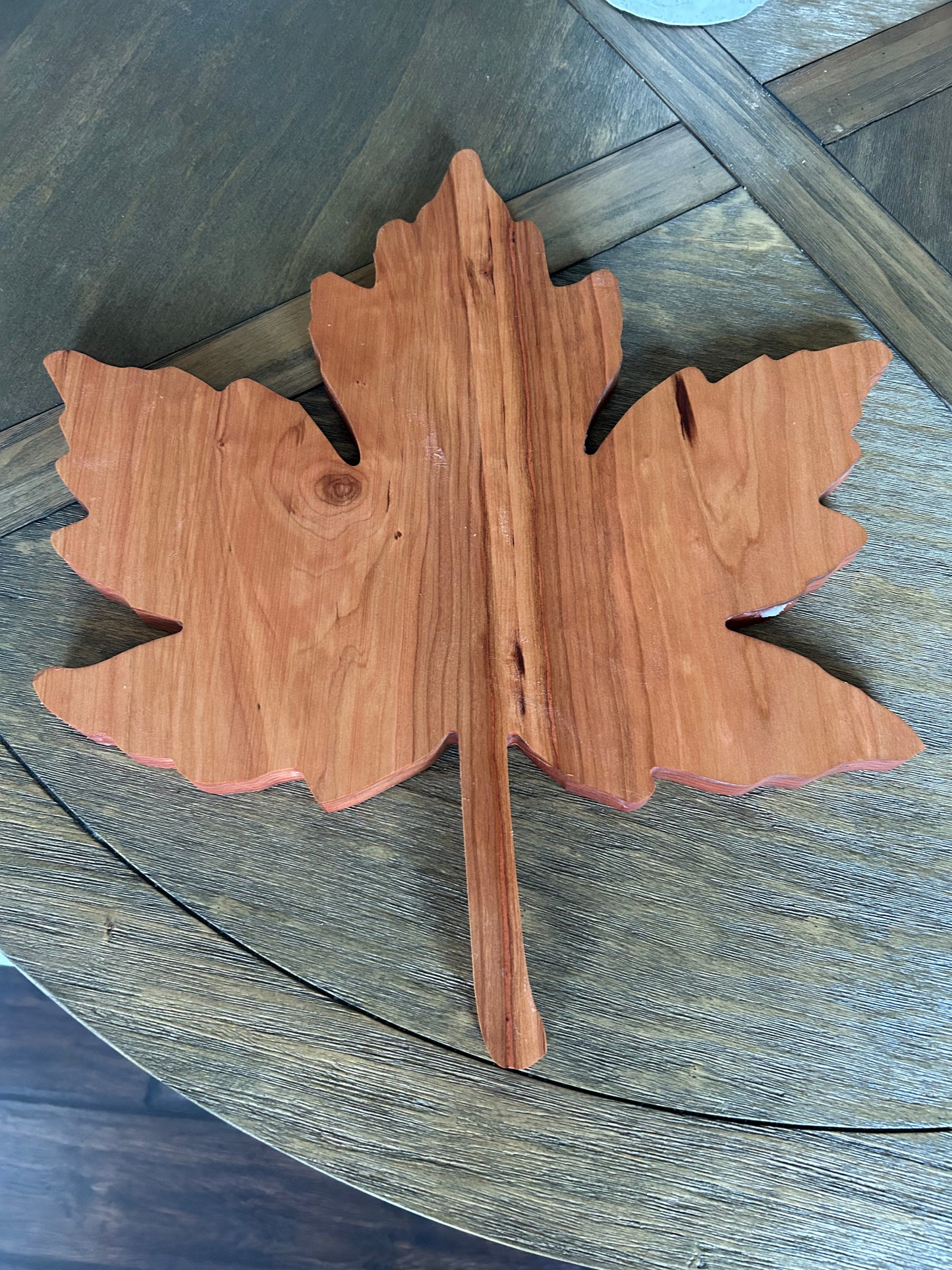 NEW!! Handcrafted Maple Leaf Charcuterie Board - Canadian Serving Board with Handle. Made in Canada Gift & Entertaining Platter