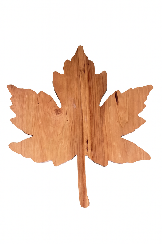 NEW!! Handcrafted Maple Leaf Charcuterie Board - Canadian Serving Board with Handle. Made in Canada Gift & Entertaining Platter
