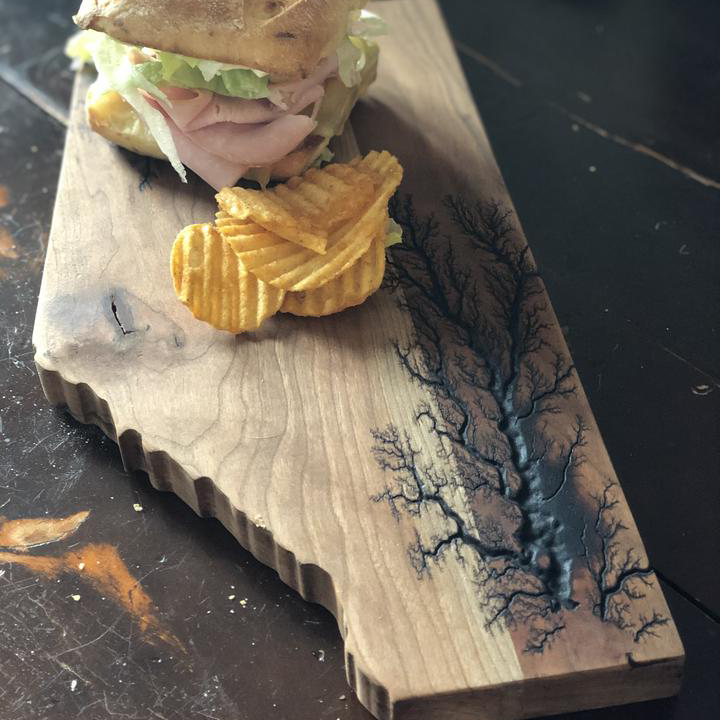 12.5&quot; Alberta Electrocuted Charcuterie Plank